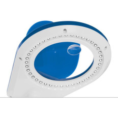 LED Fliesenloel-Lampe mit Lupe 5x / 10x - Blau