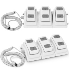 Pedal de controle de interruptor de pé para camas cosméticas - 3 motores