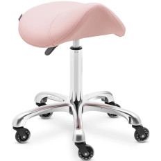 Kozmetické posedenie stolice Stools na kolieskach do 150 kg York - Prášok Rose