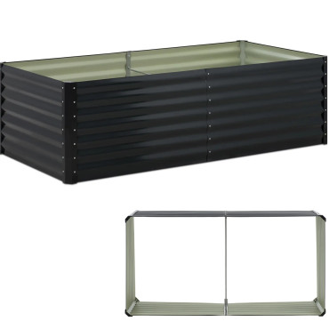 Aizpildes atlaide Dārza krūtis uz dārzeņiem Augi Tērauds 200 x 100 x 60cm