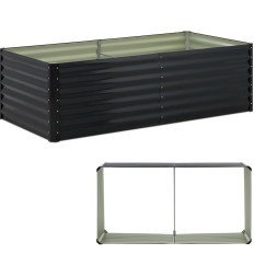 Συμπληρώστε το στήθος κήπου με λαχανικά χάλυβα 200 x 100 x 60cm