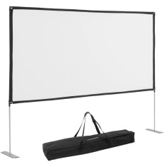 Πτυσσόμενη οθόνη προβολής δαπέδου 120 '' 269 x 150 cm 16: 9