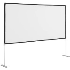 Foldet gulvprojektionsskærm 120 '' 269 x 150 cm 16: 9