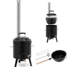 Kuhinja na terenu Knociołek Enamel z žarilno peči 14 l
