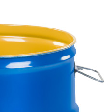 Stahlfass OH 100L entfernbare Deckelkorken 2 und 3/4 lackierter Innenraum - blau