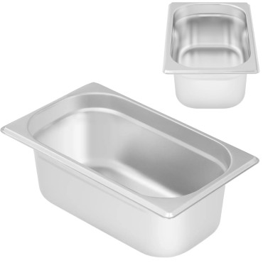 Ganders gonders gn 1/4 100 mm 2,7 l de aço inoxidável