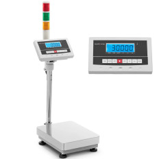 Warehouse platform scale with LCD signaling column 30 kg / 0.001 kg