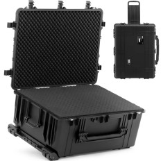 Beschermend transassembon op wielen met een schuifhandgreep 79 x 59,5 x 36,5 cm 123 L