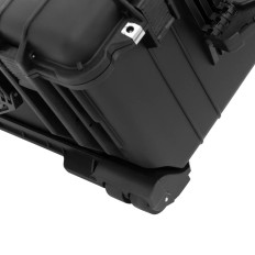 Beschermend transassembon op wielen met een schuifhandgreep 79 x 59,5 x 36,5 cm 123 L