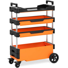 Passeggino di montaggio del laboratorio con altezza regolabile 2 cassetti 69 x 38,4 x 95,7 cm