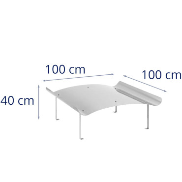 Napoleon komínová strešná oceľ 100 x 100 x 40 cm