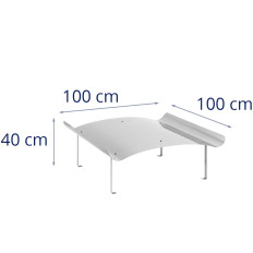 Napoleon chimney roof steel 100 x 100 x 40 cm