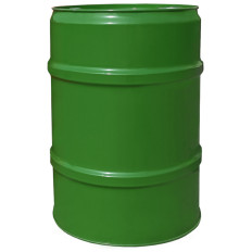 Barrel de aço de metal th 60l rolhas 2 e 3/4 - verde