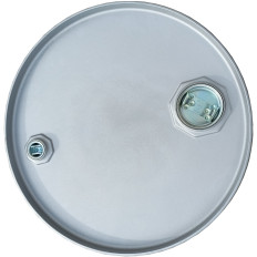 Barrel de aço de metal Th 60L rolhas 2 e 3/4 - prata