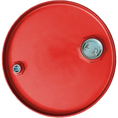 Stalen vat, metaal th 60L kurken 2 en 3/4 - rood