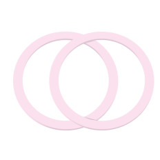 Metalen magnetische ring voor een roze smartphone set 2pcs.