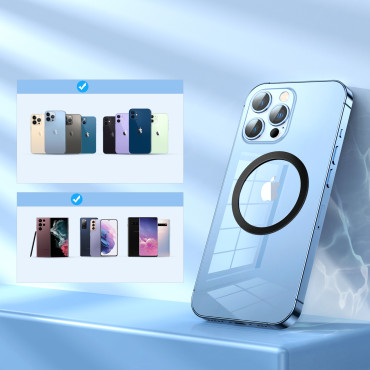 Metallmagnetisk ring för en rosa smartphone set 2pcs.