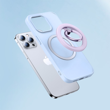 Alça magnética no telefone para um dedo roxo