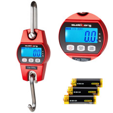 Báscula de gancho colgante universal hasta 300kg - roja