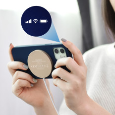 Wireless Magsafe wireless charger for iPhone 12/13/14 gold