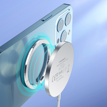 Bezvadu MagSafe Magnīniskais lādētājs iPhone 12/13/14 White