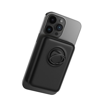 PowerBank Wireless 10000mAh 20W Magsafe s stojalom + USB-C kabelsko črno