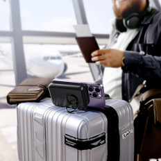 Powerbank Wireless 10000MAH 20W MagSafe med stand + USB-C kabel svart
