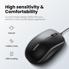 Tangentbordsset 104 och USB Black Wired Mouse