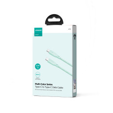 Kabeļu USB-C 60W kabelis ātri pārsūtīt vairāku krāsu sēriju 1m zaļš