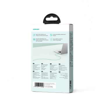 Kabel USB-C 60W Kabel Fast Transfer Multi-Color-Serie 1M grün