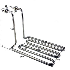 Aquecedor para fritadeiras 10l Royal Catering 3200W 230V