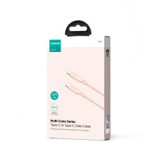 Kabel USB-C 60W Kabel Fast Transfer Multi-Color Serie 1m Pink