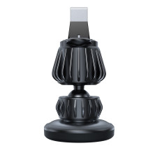 Magnetische handgreep voor een geruite telefoon met een donkergrijs