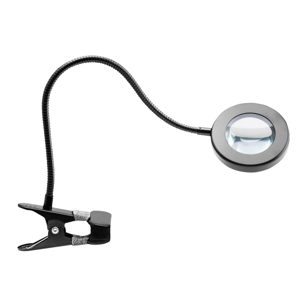 Lampada LED con Anello SNAKE per Scrivania Nera