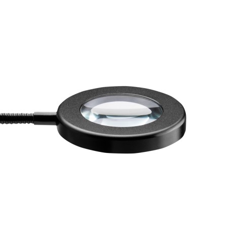 ΦΩΤΙΣΤΙΚΟ SNAKE RING LED ΜΕ ΒΑΣΗ ΓΙΑ ΓΡΑΦΕΙΟ ΜΑΥΡΟ — κοντινή επιφάνεια