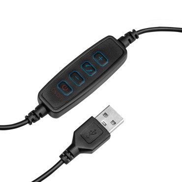 SNAKE RING LED LAMPA ZA STOL CRNA — detaljni prikaz upravljača