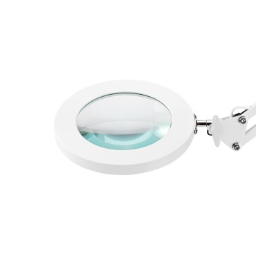 Lampe Loupe à LED Blanche GLOW 308 pour Table avec Lentille 8 Dioptries — gros plan tête
