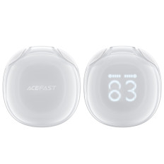 Belaidės ausinės T9 Bluetooth 5.3 Ausies USB-C balta