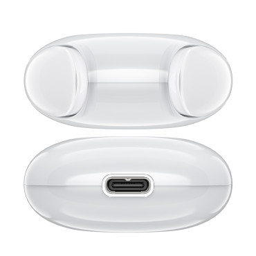 Brezžične slušalke T9 Bluetooth 5.3 Ura USB-C bela