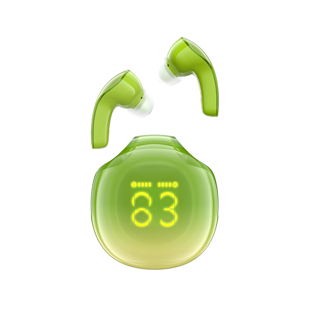 Trådløse hodetelefoner T9 Bluetooth 5.3 EAR USB-C GREEN