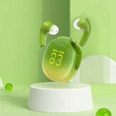 Brezžične slušalke T9 Bluetooth 5.3 Ura USB-C Green