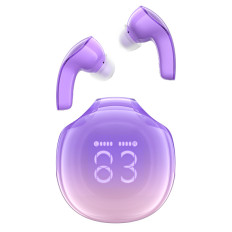 Brezžične slušalke T9 Bluetooth 5.3 EAR USB-C Purple