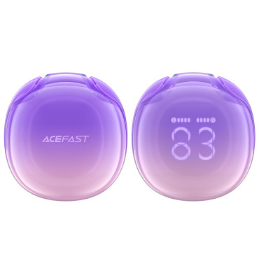 Brezžične slušalke T9 Bluetooth 5.3 EAR USB-C Purple