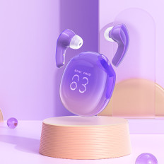 Brezžične slušalke T9 Bluetooth 5.3 EAR USB-C Purple