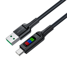 Kaapeli USB-kaapeli - USB-C 60W näytöllä 1.2m musta
