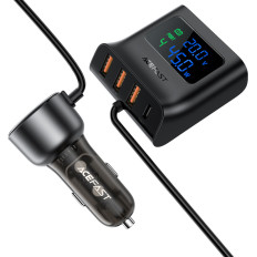 Car Charger 138W Polnilna postaja 6 USB Port Black