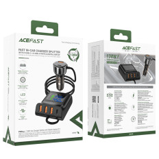 Car Charger 138W Polnilna postaja 6 USB Port Black