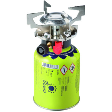 Gāzes gāzes tūristu plīts (vītne vai vārsts) ATOS PIEZIE UGUNS 1.8KW