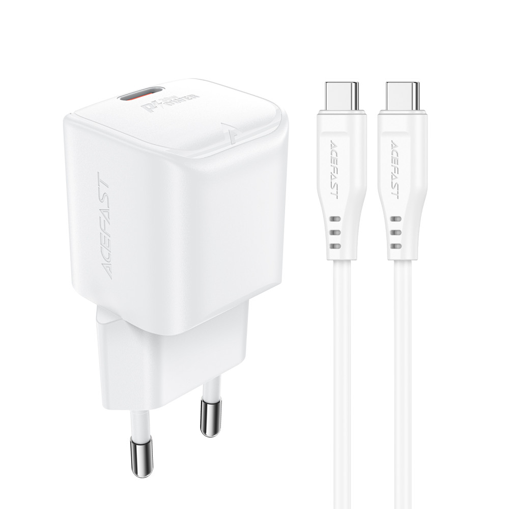 Mini PD 30W Bazčínacia nabíjačka + kábel USB-C