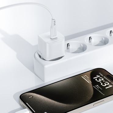 Mini PD 30W Bazčínacia nabíjačka + kábel USB-C